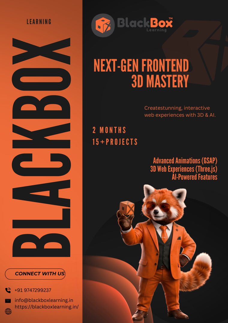 Frontend 3D Mastery brochure — page 1