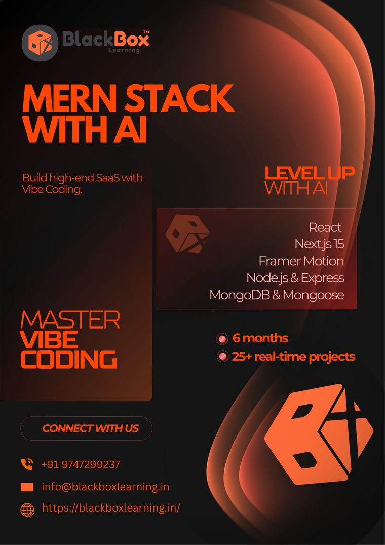 MERN Stack Development brochure — page 1