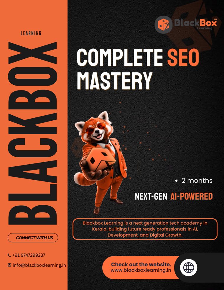 SEO Mastery brochure — page 1